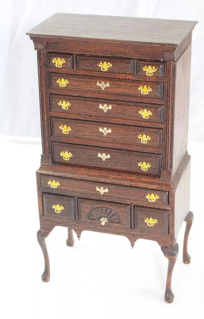 Chippendale Flat Top Highboy - Authentic Reproductions in Miniature?